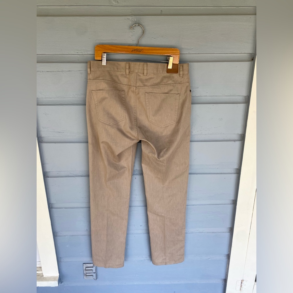 Peter Millar Men's Tan Cotton Pants Sz 35x32 - Picture 3 of 3